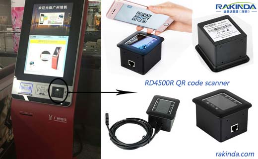 RD4500R Barcode Scanner for Metro Kiosk Project Solution