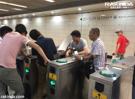 Shanghai Metro Turnstile QR Code Scanner Upgrading