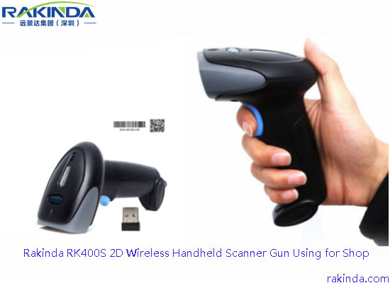 Rakinda RK400S 2D Wireless Handheld Scanner Gun Using for Shop
