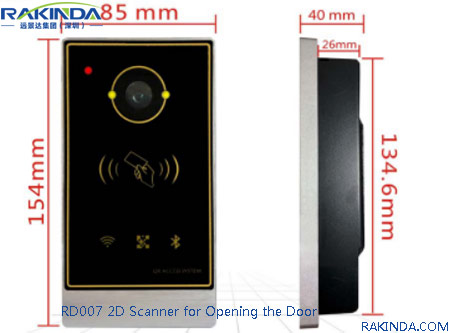 Shenzhen Rakinda RD007 2D Barcode Scanner for Opening the Door