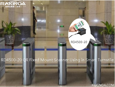 RD4500-20 QR Fixed Mount Scanner Using in Smart Turnstile