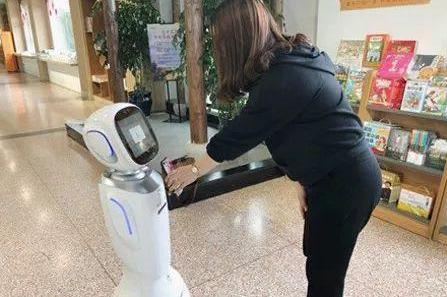 code scanner embedded in the intelligent robot